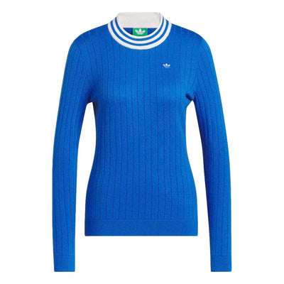 Adidas Women's Originals Cashmere Knit Sweater 2025 BLUEBIRD