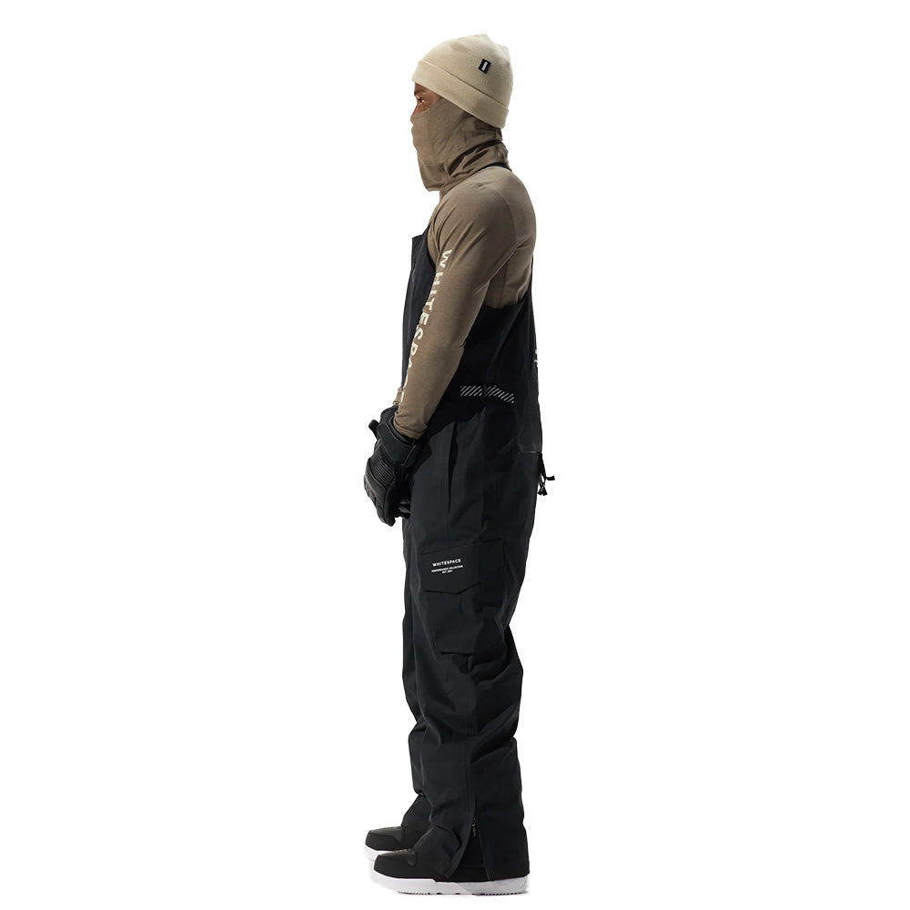 Whitespace Men's 2L Insulated Cargo Bib Pants - Black 2026