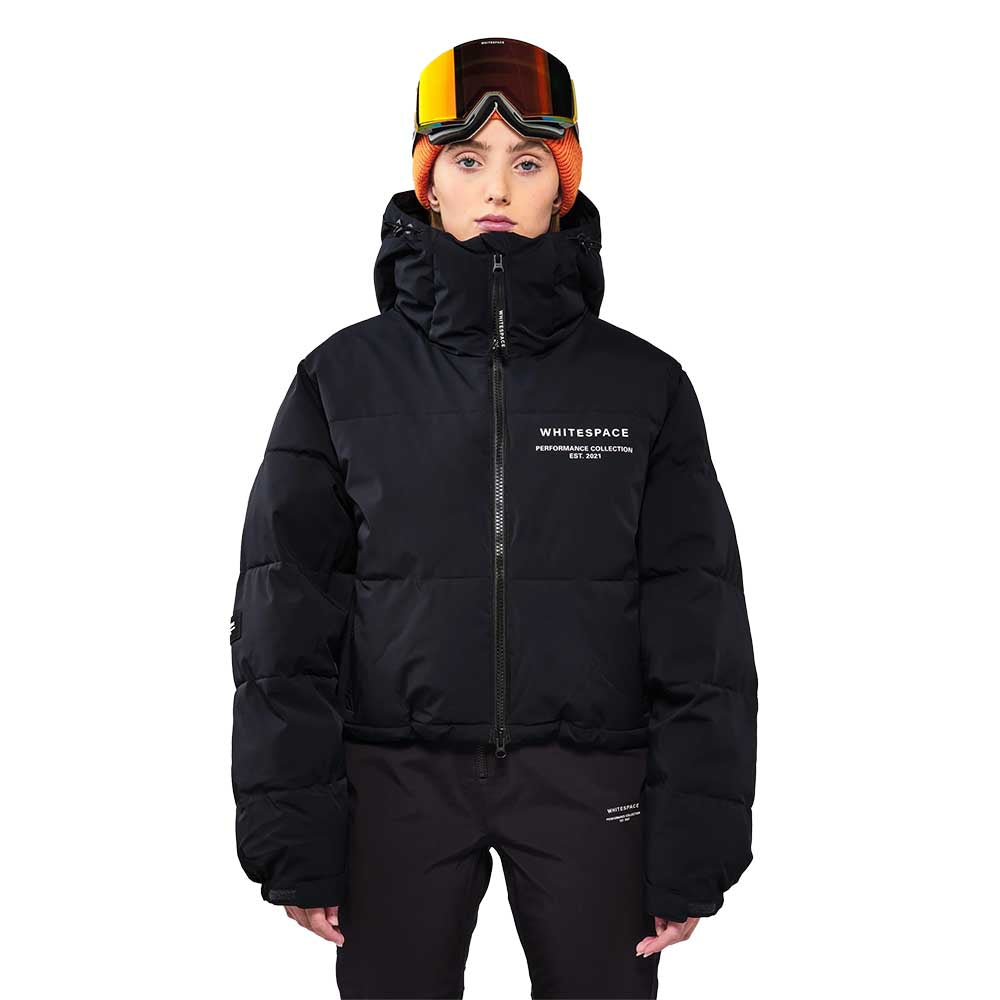 Whitespace Women's Cropped Puffer Jacket 2026 BLACK ONYX