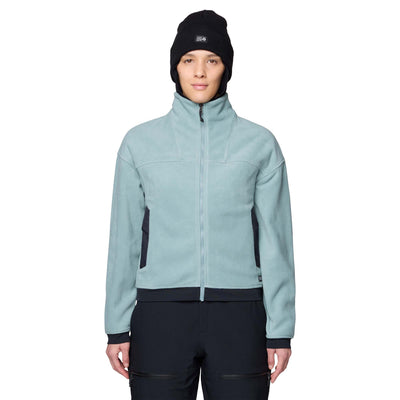 Mountain Hardwear Women's Powder Maven Fleece Full Zip Jacket 2026 460 BLUE SAGE/BLACK