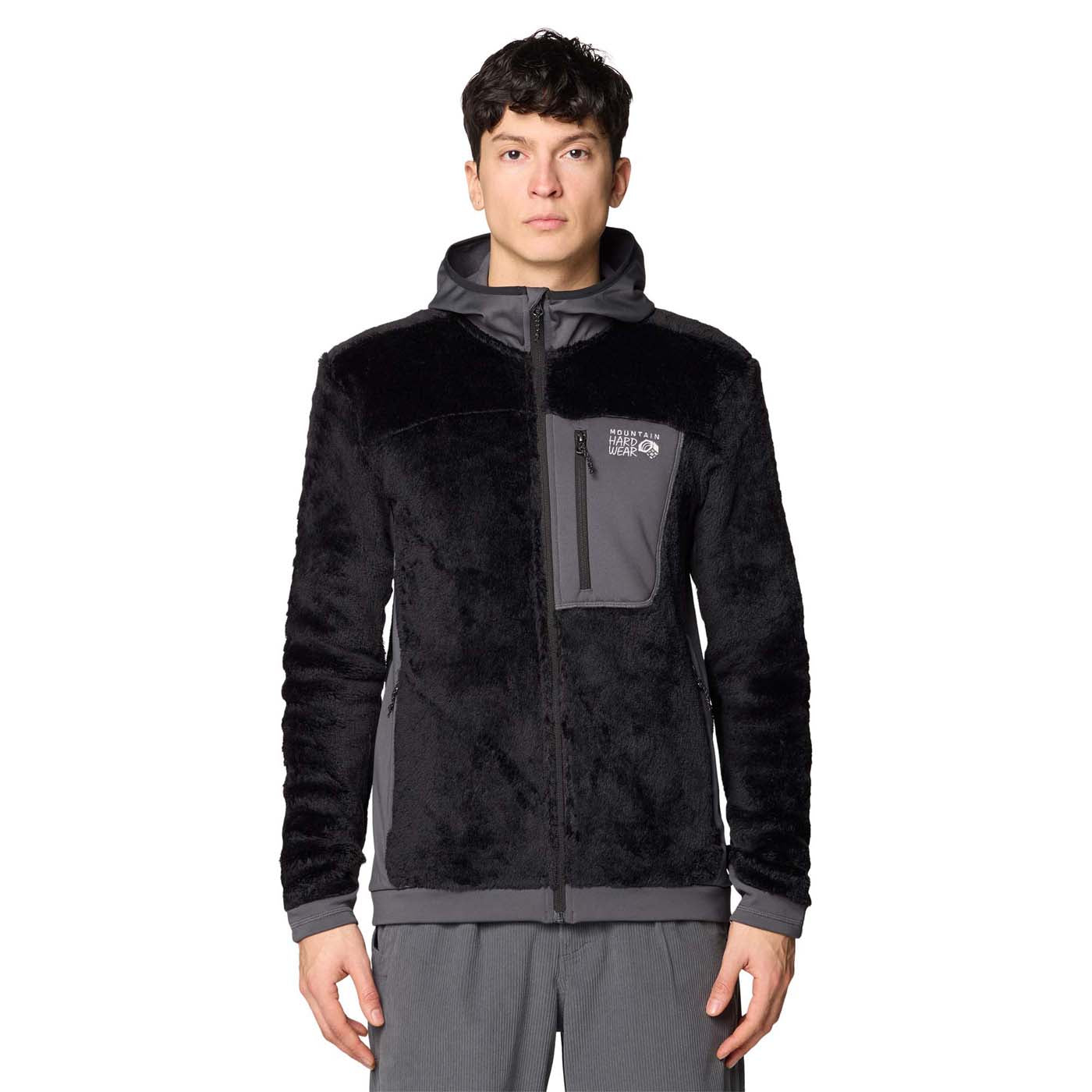 Mountain Hardwear Men's Polartec High Loft Hooded Jacket 2026 010 BLACK VOLCANIC