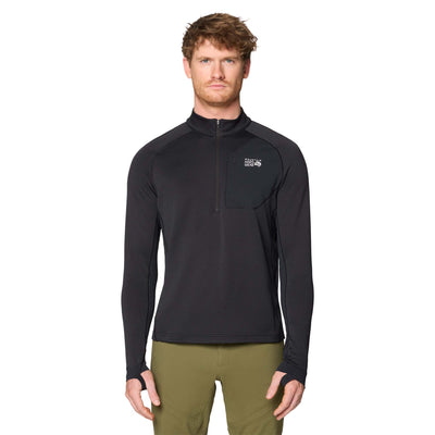Mountain Hardwear Men's Up First Tech Fleece Quarter Zip 2026 BLACK