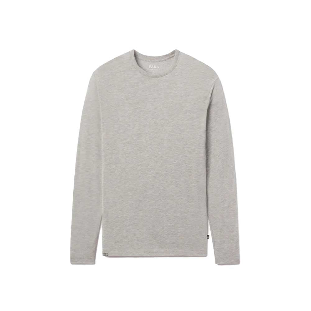 Paka Apparel Men's Aire Long Sleeve Crew 2026 HEATHER GREY