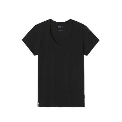 Paka Apparel Women’s Essential V-Neck Shirt 2026 BLACK