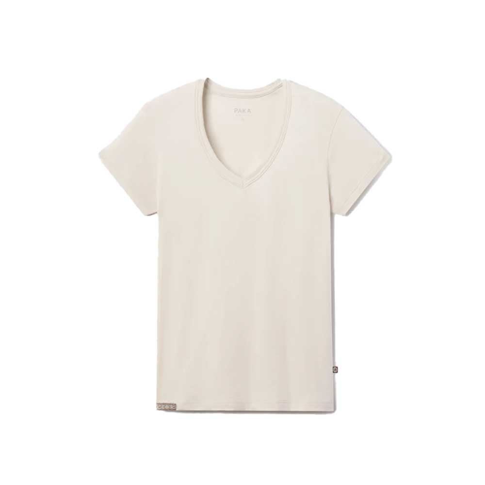 Paka Apparel Women’s Essential V-Neck Shirt 2026 BONE