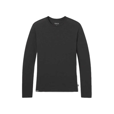 Paka Apparel Women's Aire Long Sleeve Crew 2026 BLACK