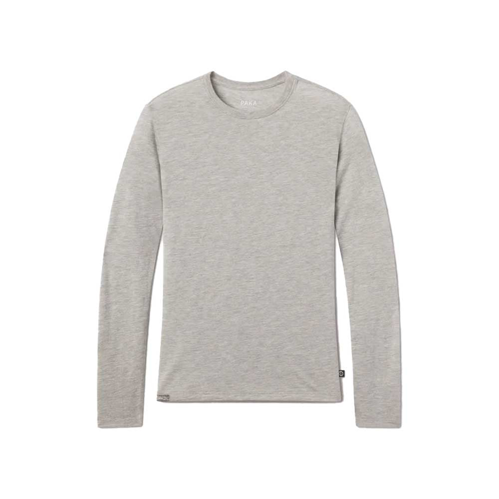 Paka Apparel Women's Aire Long Sleeve Crew 2026 HEATHER GREY