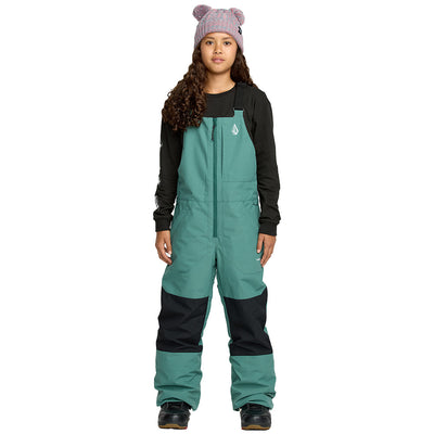 Volcom Junior's Barkley Insulated Bib Overalls 2026 SUG SPRUCE GREEN