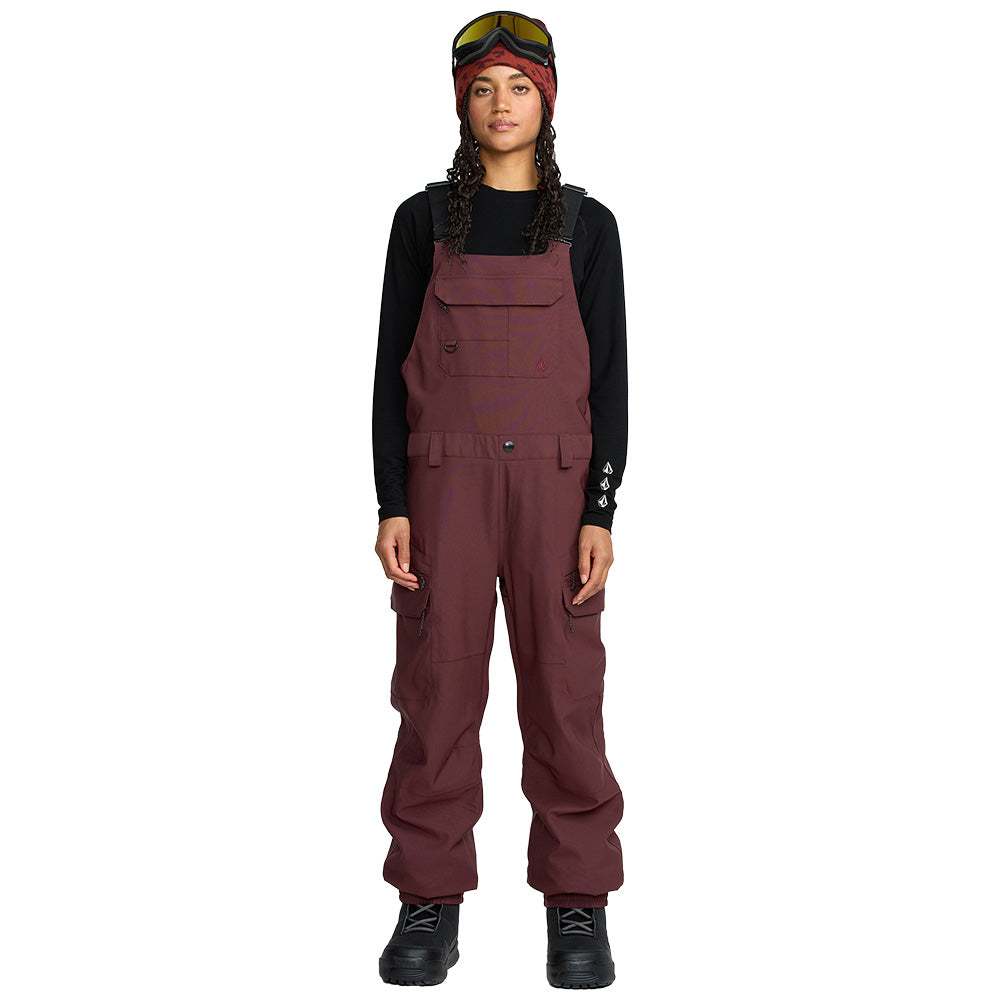 Volcom Women's Creston 3D Stretch Bib Overall 2026 OXB OXBLOOD