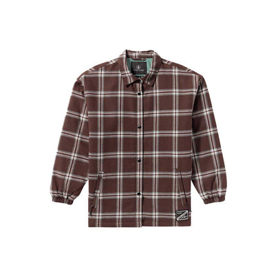 Volcom Women's Insulated Riding Flannel Jacket 2026 OXB OXBLOOD
