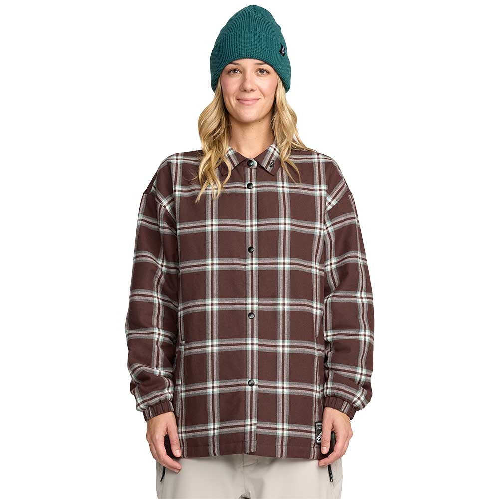 Volcom Women's Insulated Riding Flannel Jacket 2026