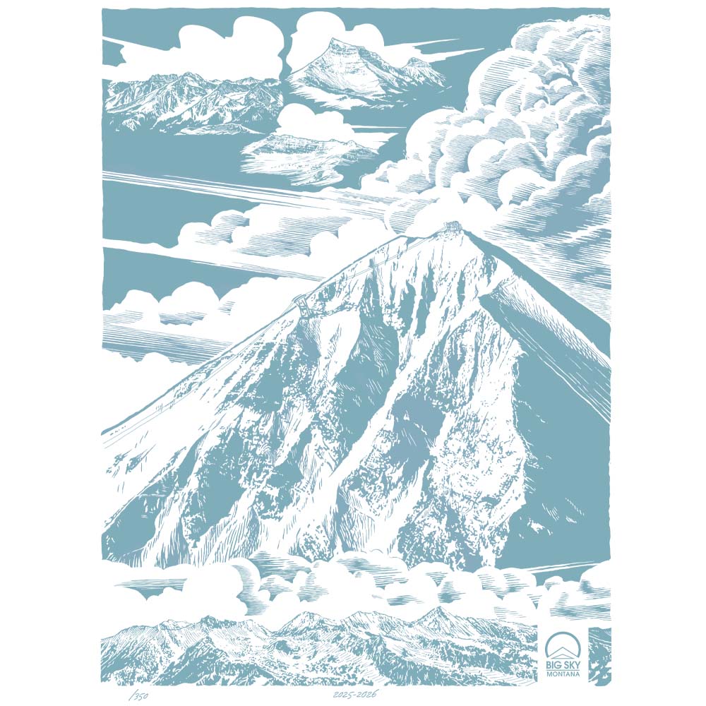 Big Sky Resort Signature Poster Year 2025-2026 ASSORTED