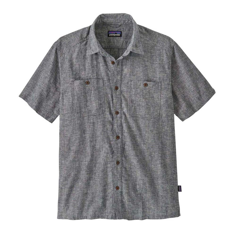 Patagonia Men's Back Step Shirt 2025 SLDN SWELL DOBBY: NEW NAVY