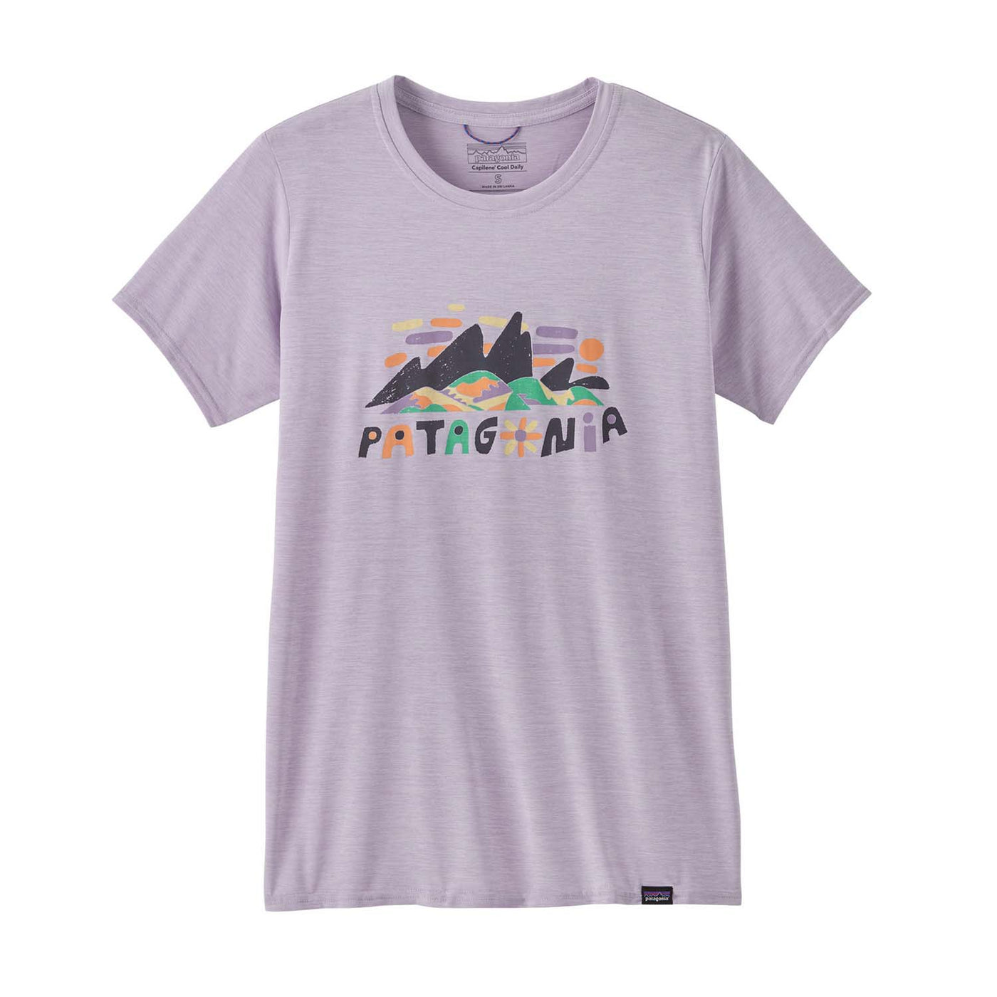 Patagonia Women's Capilene Cool Daily Graphic Shirt 2025 FSPL FITZ ROY SUPERBLOOM: FOXGLOVE PURPLE