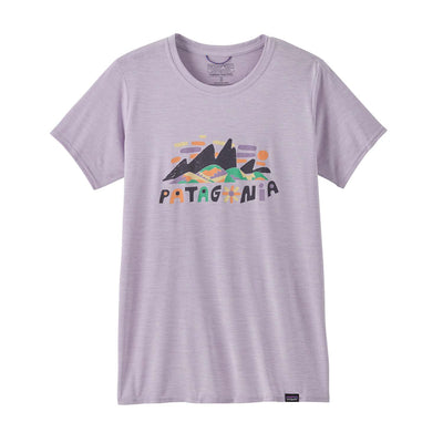 Patagonia Women's Capilene Cool Daily Graphic Shirt 2025 FSPL FITZ ROY SUPERBLOOM: FOXGLOVE PURPLE