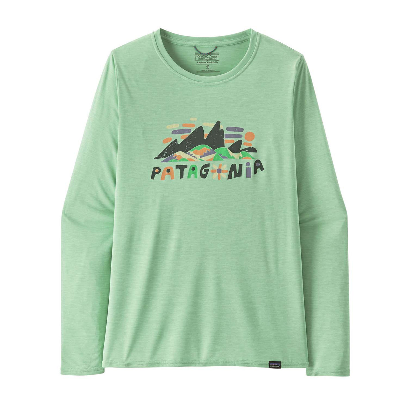 Patagonia Women's Long-Sleeved Capilene Cool Daily Graphic Shirt 2025 FRNX FITZ ROY SUPERBLOOM: RINSED GREEN X-DYE
