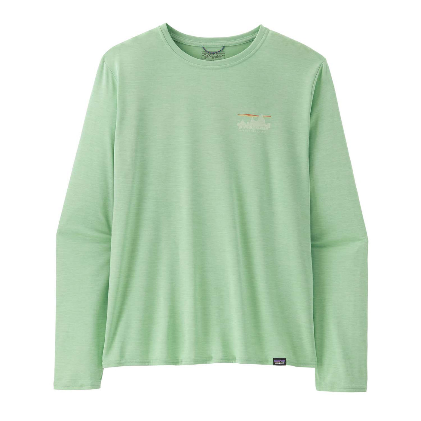 Patagonia Men's Long-Sleeved Capilene Cool Daily Graphic Shirt 2025 SRNX '73 SKYLINE: RINSED GREEN X-DYE