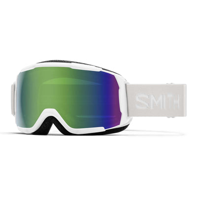 Smith Junior's Grom Goggles 2026 WHITE/GREEN SOL-X MIRROR