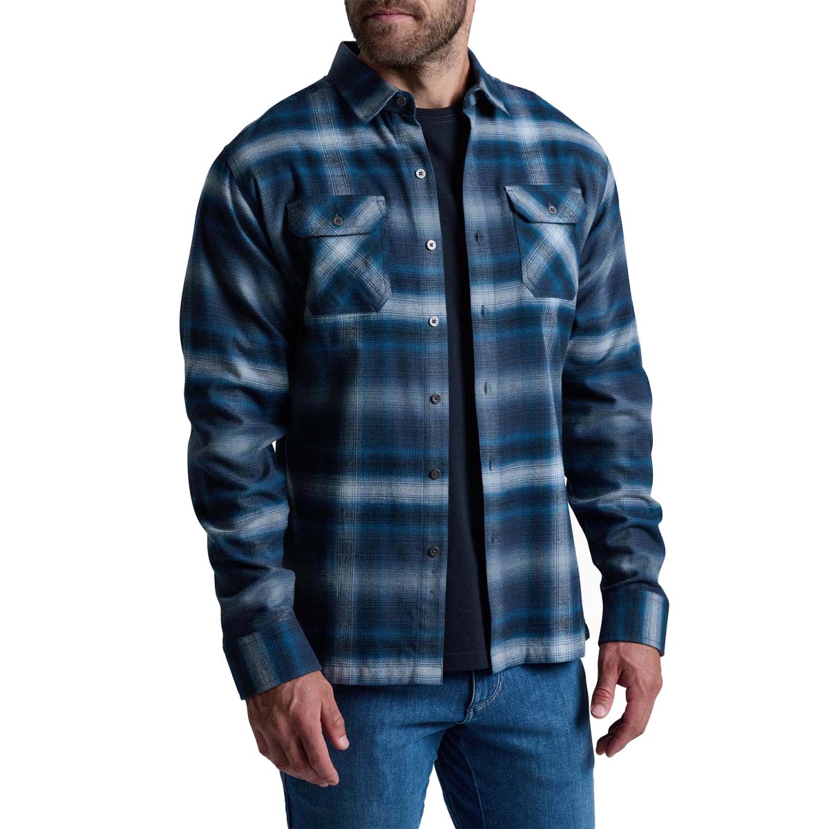 KUHL Men's Dillingr Flannel Long Sleeve 2026 BLRI BLUE RIDGE