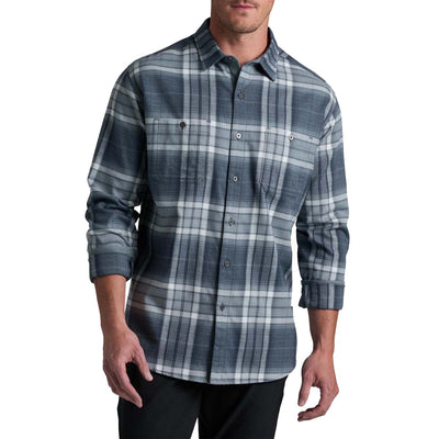 KUHL Men's Fugitive Flannel Long Sleeve 2026 STEEL BLUE