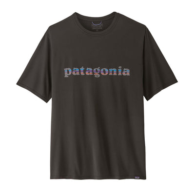 Patagonia Men's Capilene Cool Daily Graphic Shirt 2025 TLBK '73 TEXT LOGO: BLACK