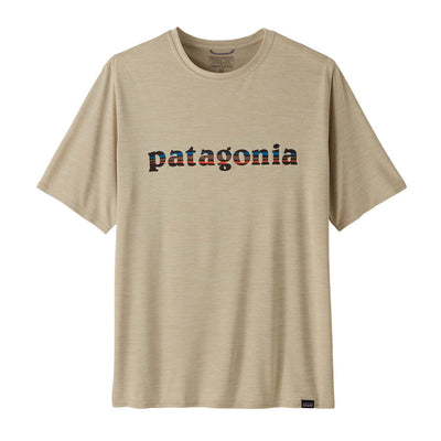 Patagonia Men's Capilene Cool Daily Graphic Shirt 2025 TLPX '73 TEXT LOGO: PUMICE X-DYE