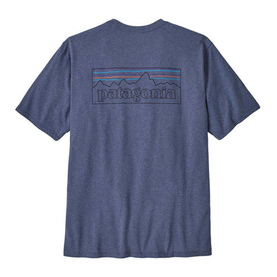 Patagonia Men's P-6 Logo Responsibili-Tee 2025 POCT P-6 OUTLINE CURRENT BLUE