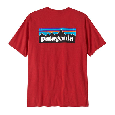 Patagonia Men's P-6 Logo Responsibili-Tee 2025 AMRE AMANITA RED