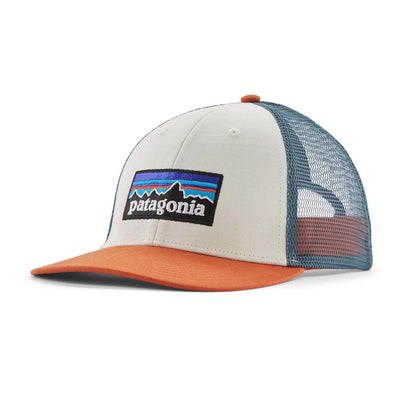 Patagonia P-6 Logo LoPro Trucker Hat 2025 WHRL WHITE/REDTAIL RUST