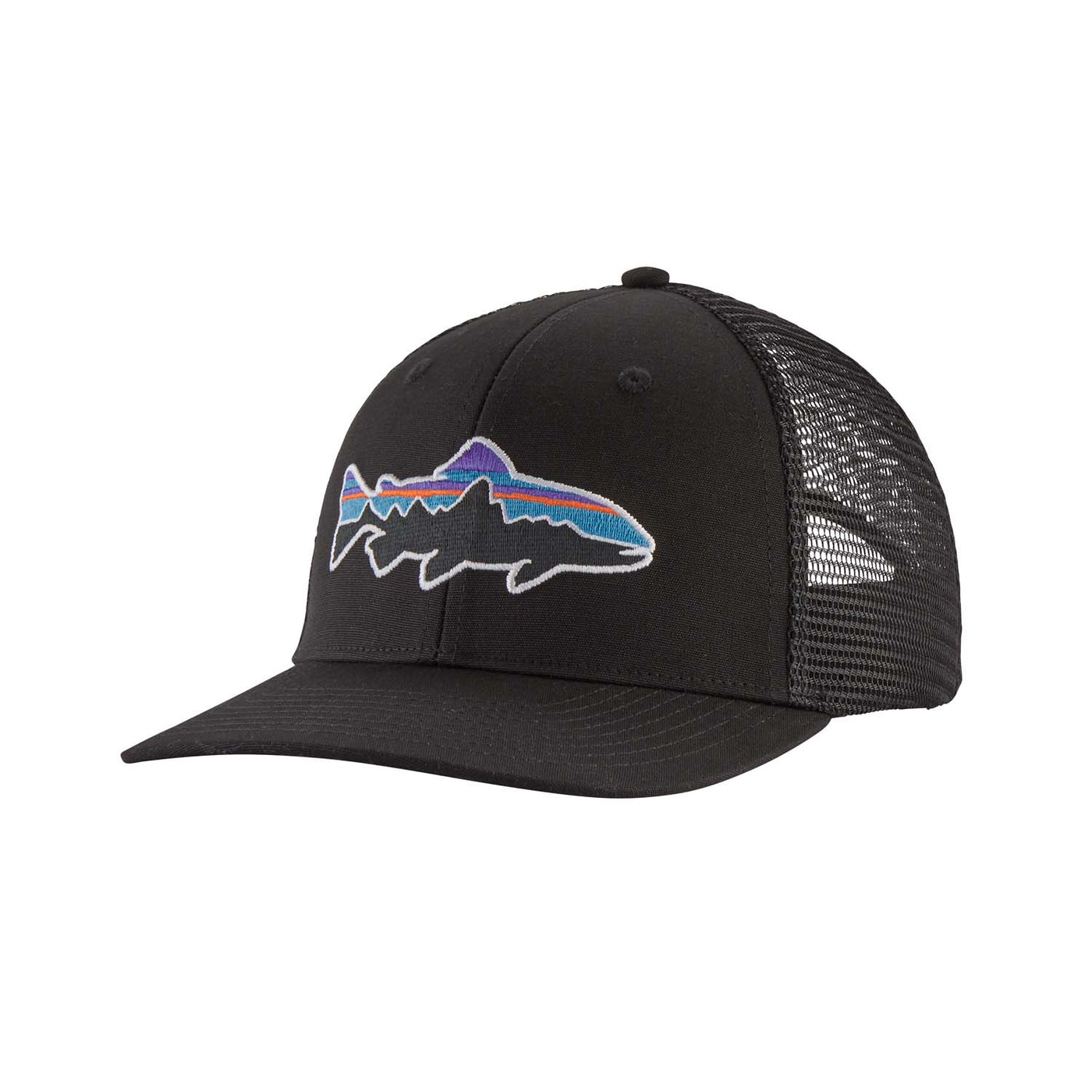 Patagonia Fitz Roy Trout Trucker Hat 2025 BLACK