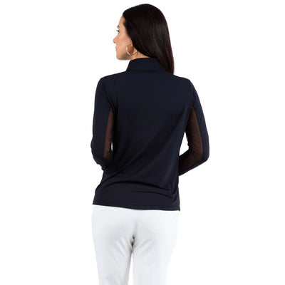 IBKUL Women's Solid Long Sleeve Mock Neck Top 2025
