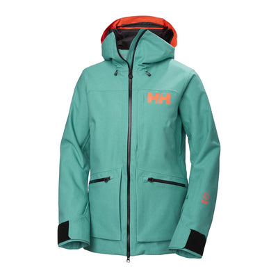 Helly Hansen Women's Powderqueen 3.0 Snow Jacket 2026 466 SIGNAL GREEN DENIM