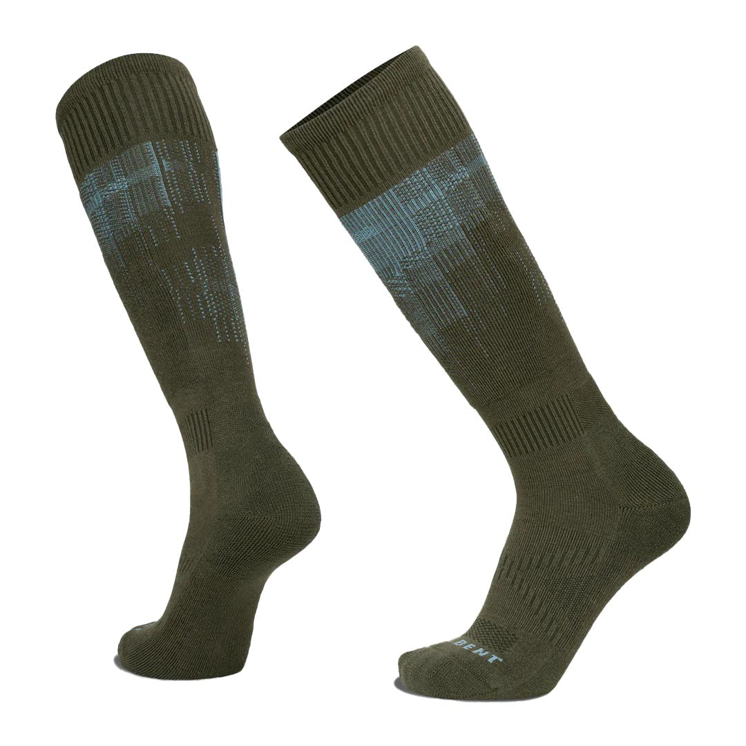 Le Bent Pixel Light Cushion Snow Socks 2025 DARK EUCALYPT