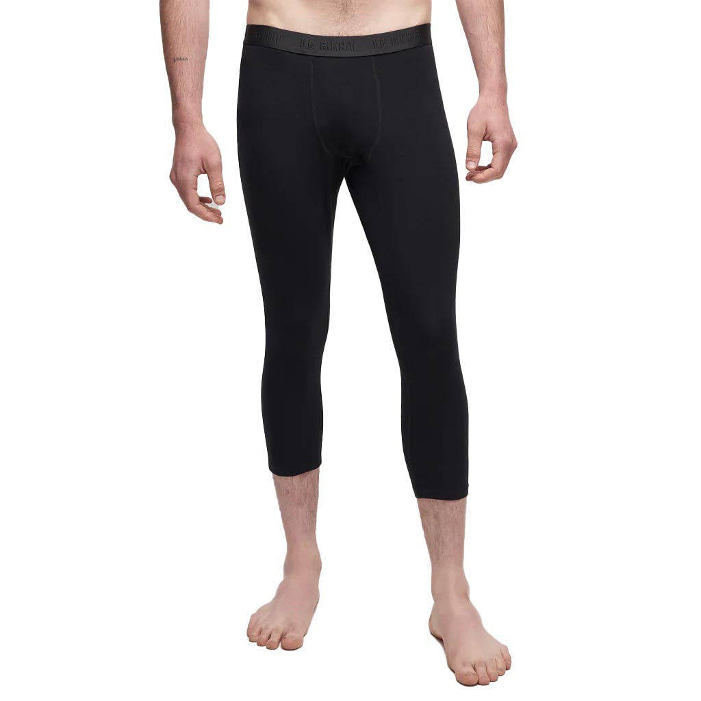 Le Bent Men's Core Lightweight 3/4 Bottom Base Layer 2025 BLACK