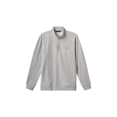 TravisMathew Men's Cloud Quarter Zip 2.0 Fleece 2025 HEATHER LIGHT GREY