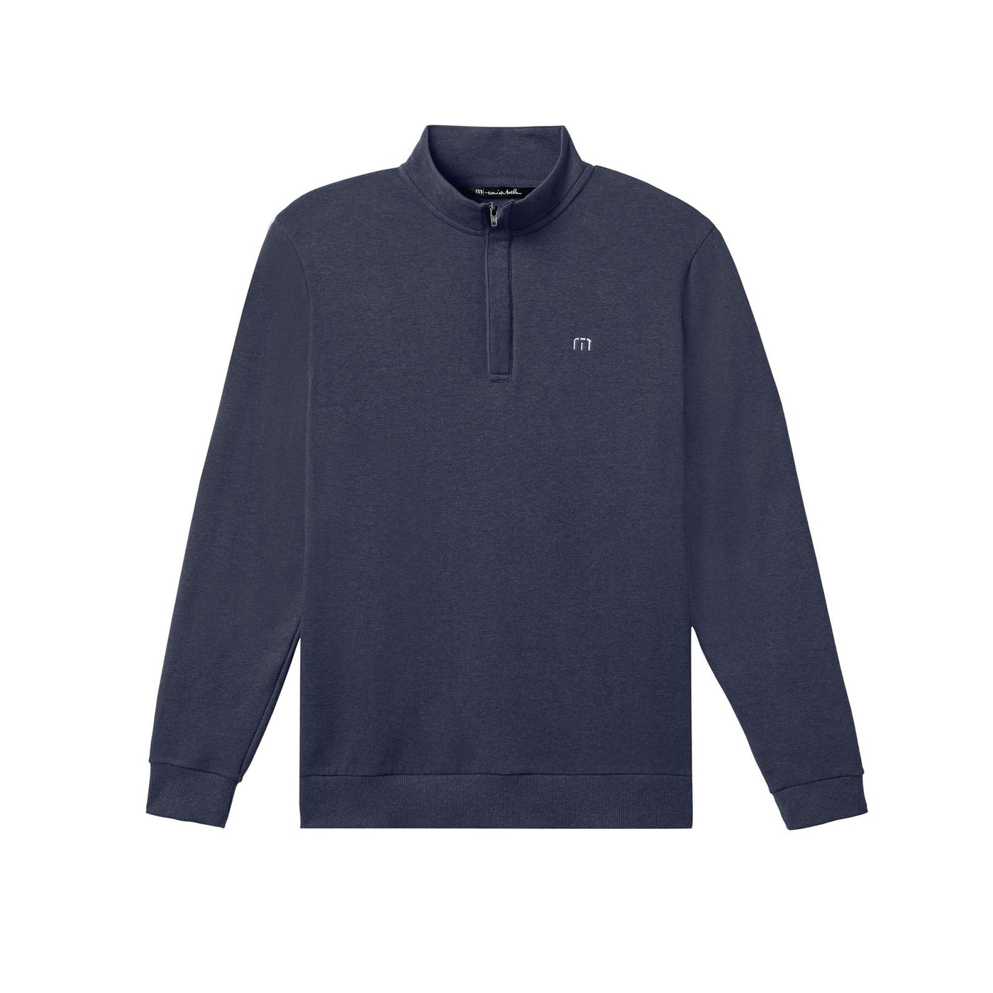TravisMathew Men's Cloud Quarter Zip 2.0 Fleece 2025 HEATHER BLUE