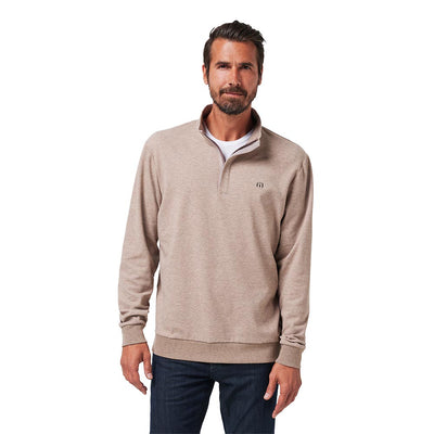 TravisMathew Men's Cloud Quarter Zip 2.0 Fleece 2025 PORTABELLA