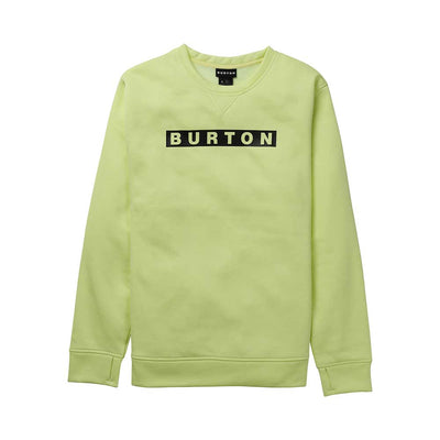 Burton Men's Oak Crewneck Fleece 2025 E2Z GLOW YELLOW/GREEN HEATHER