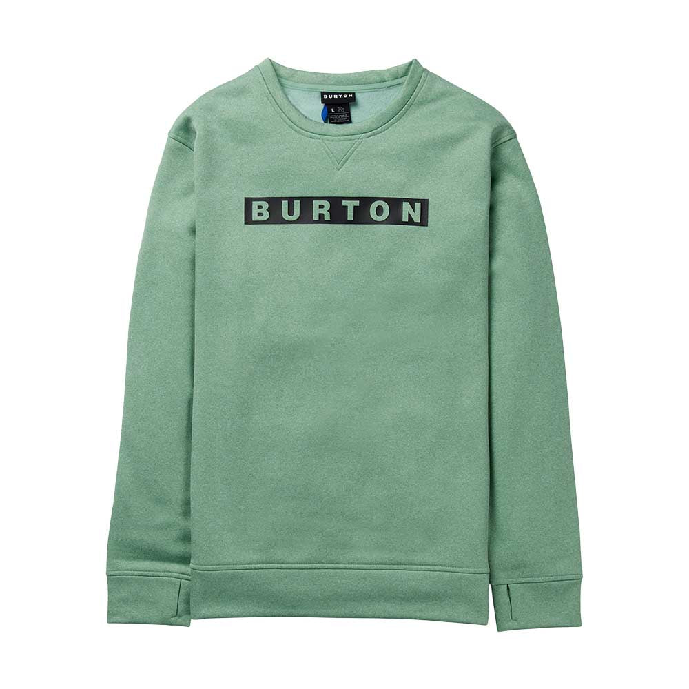 Burton Men's Oak Crewneck Fleece 2025 E3T SOFT SAGE HEATHER