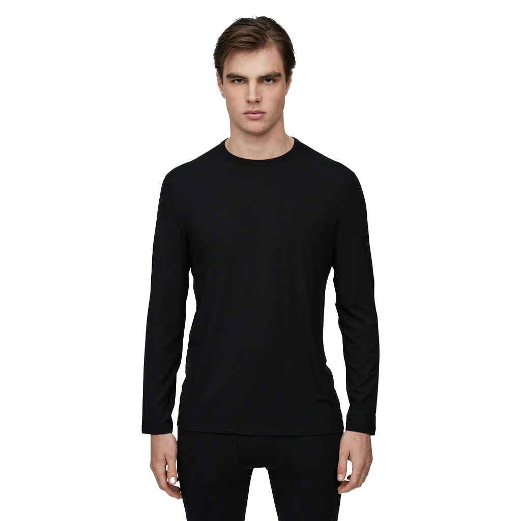 Le Bent Men's Core Midweight Crew Base Layer 2025 BLACK