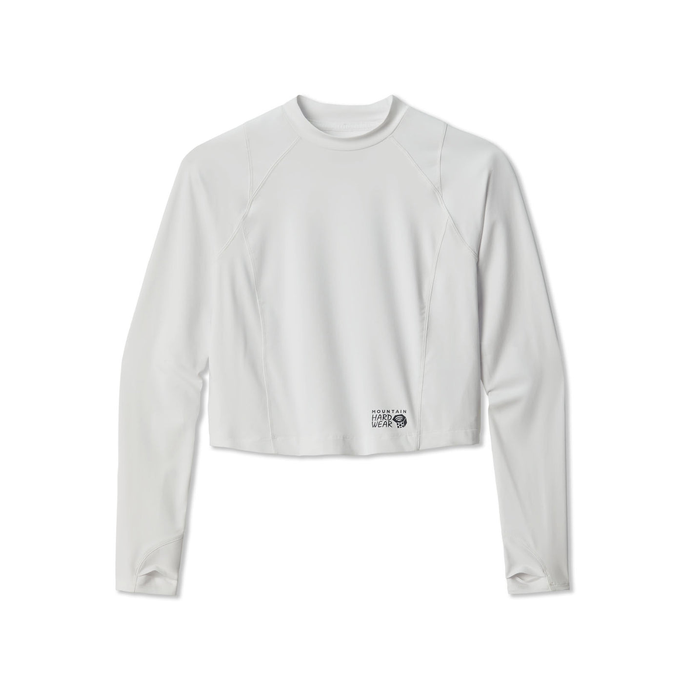 Mountain Hardwear Women's Crater Lake Long Sleeve Crop 2025 FOGBANK