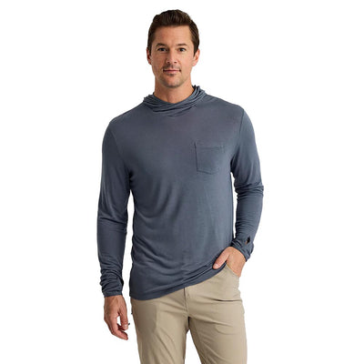 Free Fly Men's Bamboo Lightweight Hoody 2023 STORM CLOUD