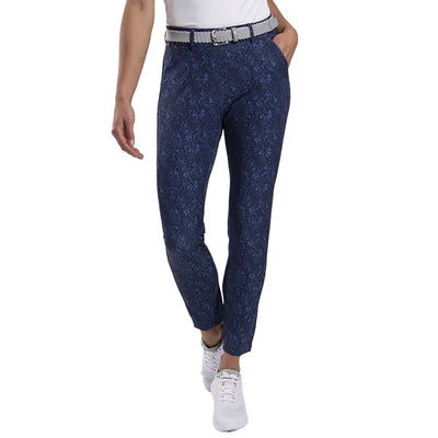 KJUS Women's Ice Light 7/8 Print Golf Treggings ATLANTA BLUE/ATLANTA BLUE