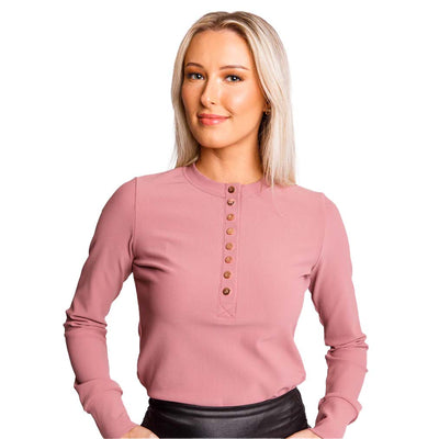 CALLIOPE GOLF CALLIOPE WOMEN'S THE HENLEY LONG SLEEVE MAUVE
