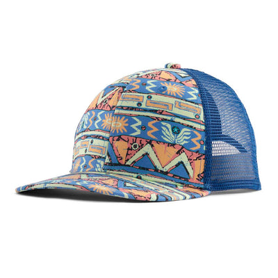 Patagonia Junior's Trucker Hat 2025 HIGH HOPES GEO- SALAMANDER GREEN