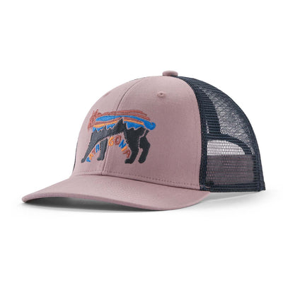 Patagonia Junior's Trucker Hat 2025 FLSM FITZ ROY LYNX STORMY MAUVE