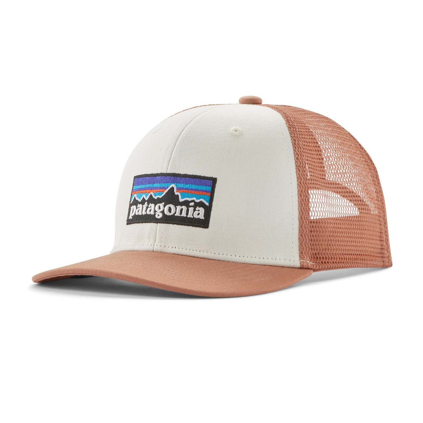 Patagonia Junior's Trucker Hat 2025 Plbi P 6 Logo Birch White