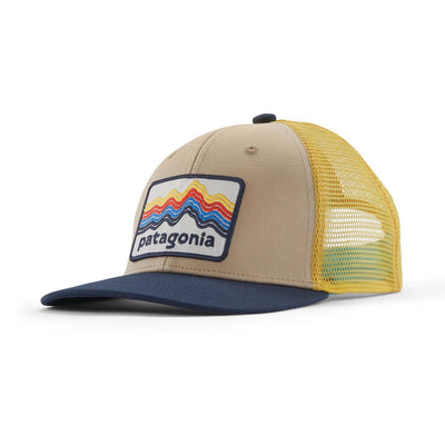 Patagonia Junior's Trucker Hat 2025 RITN RIDGE RISE STRIPE OAR TAN