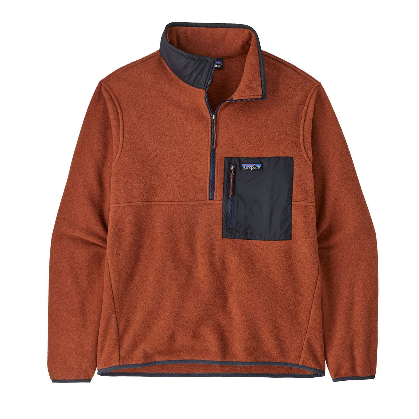 Patagonia Men's Microdini 1/2 Zip Pullover 2025 BURNISHED RED