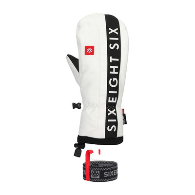 686 Men's Team Merino Mitts 2026 WHITE